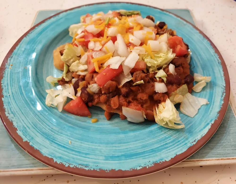 Indian Taco on Frybread